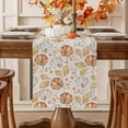 thumbnail image 1 of Fall Table Runner 13 x 90 Inch, Orange Pumpkin Dining Table Seasonal Decor for Autumn, Thanksgiving, Farmhouse, Kitchen, Dinner, Parties, 1 of 6