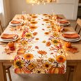 thumbnail image 1 of Fall Table Runner 13x72 Inch Home Party Decor, Maple Leaf Ghost Pumpkin Autumn Harvest Seasonal Table Runner for Farmhouse Indoor Home Party Halloween Decor, 1 of 6