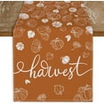 thumbnail image 1 of Fall Table Runner 13x72 Inch, Orange Pumpkin Watercolor Thanksgiving Autumn Table Runner Burlap Dining Table Decor Fall Decorations for Home Harvest Holiday Party Supplies, 1 of 6