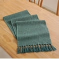 thumbnail image 1 of Fall Table Runner, Rustic Farmhouse Table Runners with Tassels Boho Cotton Linen Table Runner for Table Decor, Holiday Party and Wedding, 1 of 6