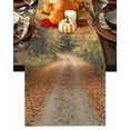 thumbnail image 1 of Fall Table Runner Thanksgiving Autumn Forest Table Runners Fallen Maple Leaves Tree Cotton Linen Dresser Scarf Kitchen Dining Table Decor for Fall Holiday Party Decor 13x90 Inch, 1 of 9
