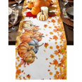 thumbnail image 1 of Fall Table Runner Thanksgiving Pumpkin Gnome Table Runners Sunflower Maple Leaves Cotton Linen Dresser Scarf Kitchen Dining Table Decor for Fall Holiday Party Decor 13x90 Inch, 1 of 9