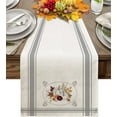 thumbnail image 1 of Fall Table Runners 108 Inches Long Pumpkin Leaf Table Runner Fall Gifts for Women Female Wife Gray Farmhouse Autumn Harvest Table Runner Thanksgiving Pumpkin for Indoor Home Party Decor 13x108Inch, 1 of 5