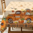 thumbnail image 1 of Fall Tablecloth 54 x 54 Inches, Fall Table Cloth Square, Autumn Pumpkin Red Truck Tablecloth for Home Kitchen Dining Decor, 1 of 6