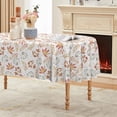 thumbnail image 1 of Fall Tablecloth 60×104 Inch Oval, Thanksgiving Autumn Harvest White Pumpkin Orange Leaf Washable Table Cover for Party Picnic Dinner Decor, 1 of 6