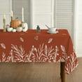 thumbnail image 1 of Fall Tablecloth 60×120 Inch Rectangular, Thanksgiving Autumn Harvest Caramel Wild Flowers Table Cover for Party Picnic Dinner Decor, 1 of 6