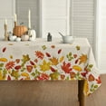 thumbnail image 1 of Fall Tablecloth 60×60 Inch Square, Thanksgiving Autumn Harvest Leaves Table Cover for Party Picnic Dinner Decor, 1 of 6