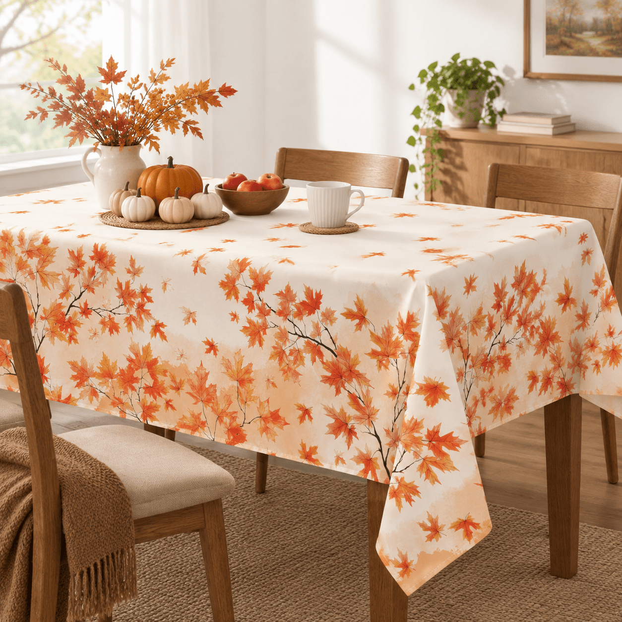 Fall Tablecloth 60 X 120 Inch Rectangular Harvest - Walmart.com