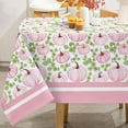 thumbnail image 1 of Fall Tablecloth 60 x 102 Inch Pink Pumpkin Table Cover Seasonal Rectangle Watercolor Autumn Farmhouse Table Cloth for Thanksgiving Kitchen Dining Table Decoration Supplies, 1 of 6