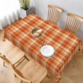 thumbnail image 1 of Fall Tablecloth 60 x 120 Inch Rectangle Autumn Thanksgiving Plaid Table Cloth Wrinkle Resistant Rustic Tablecloth for Holiday Kitchen Dining Room Party Indoor Outdoor, 1 of 5