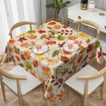 thumbnail image 1 of Fall Tablecloth 60x60 Inch Square Thanksgiving Maple Leaves Table Cloth Decorative Autumn Botanical Leaves Square Table Cover for Home Kitchen Dining Parties Picnic Indoor Outdoor Use, 1 of 8