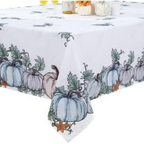 Fall Tablecloth 60x84 Inch Clearance, Pumpkin Table Cloth Rectangle Tables for Thanksgiving Decorations, White Waterproof Rectangle Tablecloth Fall Table Decor for Thanksgiving Gift