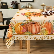 Fall Tablecloth 60x84 Inch Rectangle - Fall Decor for Home - Water Resistant Thanksgiving Table Cloth Rectangle for Party,Table, Outdoor Decorations