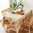 thumbnail image 1 of Fall Tablecloth 60x84 Inch Rectangular,Autumn Tablecloth with Pumpkin Squirrel Table Cloth Thanksgiving Table Cover for Party Dining Picnic Table Decorations, 1 of 6