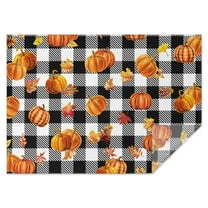 Fall Tablecloth 60x84 Inch Rectangular,Thanksgiving Autumn Harvest Maple Leaf,Pumpkin,Dwarf Table Cover for Party Picnic Dinner Decor