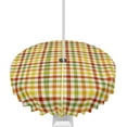 thumbnail image 1 of Fall Tablecloth Orange Buffalo Plaid Round Outdoor Tablecloths 60 Inch, Patio Table Cloths with Umbrella Hole and Zipper, Farmhouse Style Table Cover for Outdoor Tables Picnic Holiday Thanksigving, 1 of 6