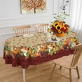 thumbnail image 1 of Fall Tablecloth Oval 60 x 120 Inch, Oval Fall Tablecloth, Autumn Pumpkin Thanksgiving Tablecloth Oval, Fall Oval Table Cover, 1 of 1