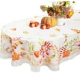 thumbnail image 1 of Fall Tablecloth Oval, Thanksgiving Tablecloth Oval With Fall Leaves Autumn Tablecloth, Waterproof Wrinkle Free Fall Table Cloths For Fall Decor, Fall Thanksgiving Tablecloth For Oval Tables 60 X 84, 1 of 6