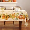 thumbnail image 1 of Fall Tablecloth Rectangle 60x84 Inch, Autumn Thanksgiving Harvest Orange Pumpkin Table Cloth Washable Spillproof Table Cover for Halloween Party, Picnic & Dinner Decor, 1 of 6