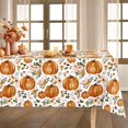 thumbnail image 1 of Fall Tablecloth Rectangle Autumn Floral Pumpkin Fabric Table Cloth Rustic Table Cover for Thanksgiving Farmhouse Picnic Home Kitchen Dining Table Decor, 60 x 102 Inch, 1 of 6