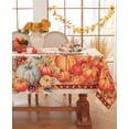 thumbnail image 1 of Fall Tablecloth for Rectangle Tables, 60 x 120 Inch Spill-Proof Autumn Pumpkin Table Cloth, Oblong Tablecloths for Thanksgiving Decor, Farmhouse Fall Decorations for Home Kitchen, 1 of 6