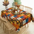 thumbnail image 1 of Fall Tablecloth Rectangle, Thanksgiving Tablecloth Rectangle Fall Plaid Table Cloths for Fall Thanksgiving Kitchen Decor 60x120 Inch, 1 of 6