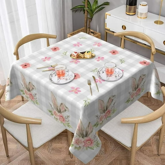 Fall Tablecloth Round 60 Inch, Pumpkin Maple Leaves Tablecloths Tablecloths Outdoor Polyester Thanksgiving Autumn Table Cover for Holiday Party Picnic Dinner Decor