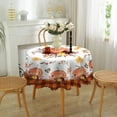 thumbnail image 1 of Fall Tablecloth Round Tablecloth 60"x60",Autumn Table Cloth with Pumpkin Thanksgiving Tablecloth Table Cover for Home Party Picnic, 1 of 11
