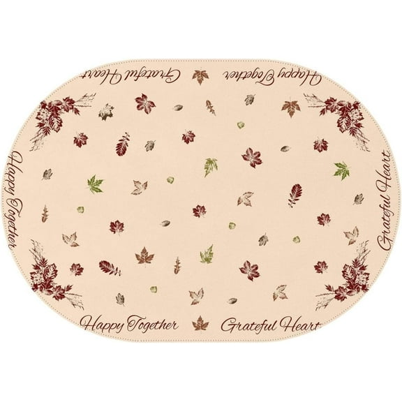Fall Tablecloth Round, Thanksgiving Tablecloth Round With Fall Leaves Autumn Tablecloth, Waterproof Fall Table Cloths For Fall Thanksgiving Decor, Fall Thanksgiving Tablecloth For Round Tables 60 X 60