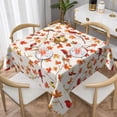 thumbnail image 1 of Fall Tablecloth Square 54×54 Inch Autumn Cute Bird Table Cloth Water Resistant Fabric Table Covers for Kitchen Dining Party Home Decor, 1 of 6