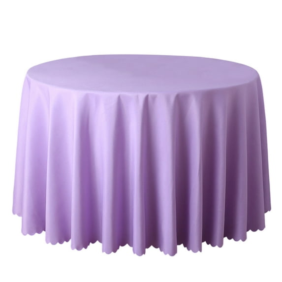 Fall Tablecloth Textured Fabric Round Tablecloths 62", Rust Thanksgiving Autumn Harvest Water Resistant Fabric Tablecloths for Kitchen, Wedding, Parties Machine Washable - light purple