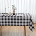 thumbnail image 1 of Fall Tablecloth Thanksgiving Orange Plaid 70" Round Table Cloth - Autumn Harvest Buffalo Plaid Polyester Table Cover Reusable Water Resistant for Farmhouse Outdoor Holiday Party Picnic Décor, 1 of 6