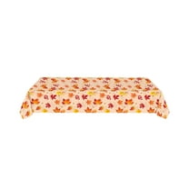 Fall Tablecloth,Thanksgiving Table Cover Cloth Rectangle,Table Cloth Rectangle Table Plastic,Plastic Tablecloth Tableware with Maple Leaf Patterns Suitable for Party Decoration Catering