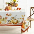thumbnail image 1 of Fall Tablecloth Pumpkin Tablecloths Autumn Table Cloths Fall Thanksgiving Tablecloth Waterproof,Anti-Wrinkle,Easy To Wash,Reusable Polyester Table Cover For Thanksgiving & Fall Decorations 60x120 Inch, 1 of 5