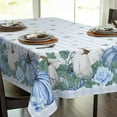 thumbnail image 1 of Fall Tablecloth Thanksgiving Tablecloths Rectangular 60x102 Inch, Autumn Harvest Plaid Blue Pumpkin Flower Table Cover Waterproof for Fall Thanksgiving Dinning Table Decorations, 1 of 6