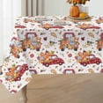 thumbnail image 1 of Fall Tablecloth Truck Pumpkin Maple leaves Fabric Table Cloth Washable Table Cover for Picnic Home Kitchen Party Dining Table Decor, 60 x 102 Inch, Q-J-Z-B-S018-02, 1 of 1