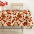 thumbnail image 1 of Fall Tablecloth Vintage Maple Leaves Rectangle Table Cloth Retro Autumn Thanksgiving Table Cover for Kitchen Dining Table Decoration Supplies, 60 x 102 Inch, 1 of 6