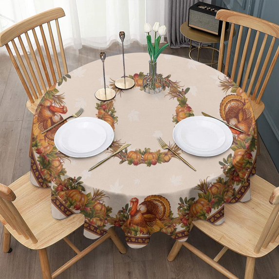 Fall Tablecloth for Rectangle Tables 60x60 Inches Thanksgiving Tablecloth Waterproof Fall Table Cloths for Dining Room Indoor Outdoor Home Decor