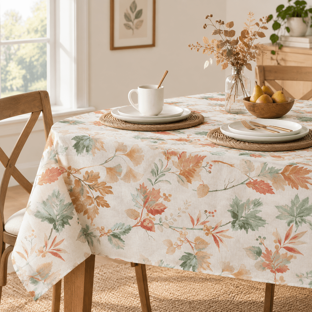 Fall Tablecloth (whispering 60