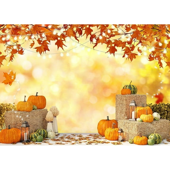 Fall Thanksgiving Beautiful Backdrop Thanksgiving Photo Backdrop Autumn Pumpkin Harvest Background Fall Theme Decoration Props
