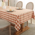 thumbnail image 1 of Fall Thanksgiving Buffalo Plaid Tablecloth Checkered Gingham Table Cloth Rectangle Tables Rustic Orange Tablecloths Washable Wrinkle Free for Party, 60"x106" 8-10 Seats, 1 of 7