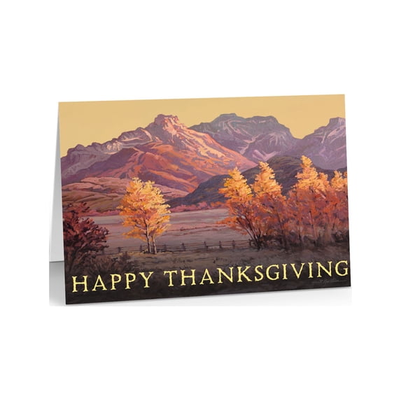 Fall Thanksgiving Card - 18 Thanksgiving Greeting Cards - Happy Thanksgiving Box