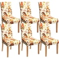 thumbnail image 1 of Fall Thanksgiving Chair Covers Set of 6, Cute Gnome Maple Leaf Dining Chair Protectors, Elastic Removable Washable Dining Chair Covers for Fall Thanksgiving Kitchen Dining Room Holiday Decor, 1 of 6