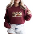 thumbnail image 1 of Fall Thanksgiving Chicken Day Sweatshirt Women Long Sleeve Fashion Graphic Shirts Cozy Weather Lover Pullover Tops, 1 of 4