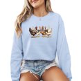 thumbnail image 1 of Fall Thanksgiving Chicken Day Sweatshirt Women Long Sleeve Fashion Graphic Shirts Cozy Weather Lover Pullover Tops, 1 of 4