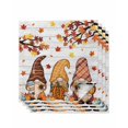 thumbnail image 1 of Fall Thanksgiving Cloth Napkins Set of 4 Reusable Dinner Napkins, Maple Leaf Pumpkin Gnomes Gray Wooden Cocktail Napkin Washable Table Napkins for Wedding/Holiday Party/Baby Shower 20"x20", 1 of 7