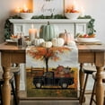 thumbnail image 1 of Fall Thanksgiving Cotton Linen Table Runner, Washable Table Runners for Kitchen, Dining Room, Holiday, Home Party Table Decor, 13x108 Inches, 1 of 9