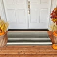 thumbnail image 1 of Fall Thanksgiving Door Mat, 40x60cm Striped Entryway Rug for Layering, Firm Non-Slip Flock Outdoor & Indoor Welcome Mat for Front Porch, Patio Decor, 1 of 8