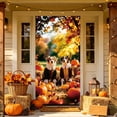 thumbnail image 1 of Fall Thanksgiving Halloween Door Curtain, 70.9 x 35.4 inches Polyester Door Cover for Party Garden Wall Decor Festive Backdrop, 1 of 6