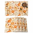 thumbnail image 1 of Fall Thanksgiving Placemats Set of 12, Farmhouse Autumn Pumpkin Maple Leaf Retro Non-Slip Place Mats Washable Table Mats for Kitchen Dining Table Decorations Indoor/Outdoor, 1 of 9